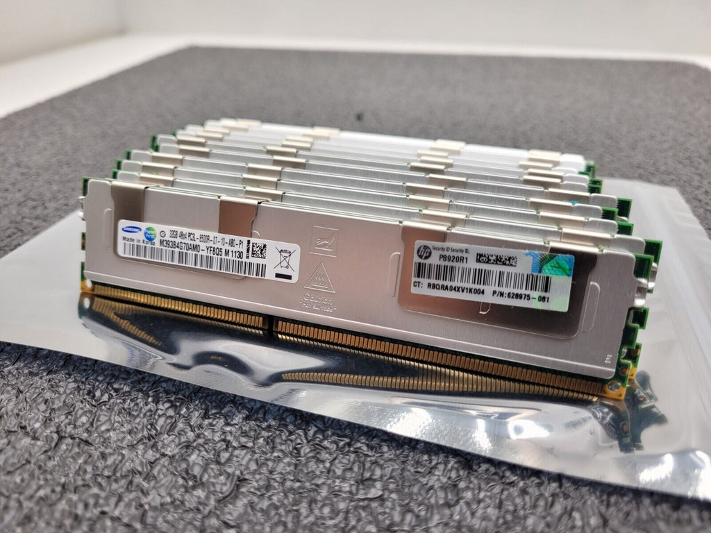 Lot of 12x 32GB Sticks 628975-081 GENUINE HP 4RX4 PC3L-8500R MEMORY 384GB for G8