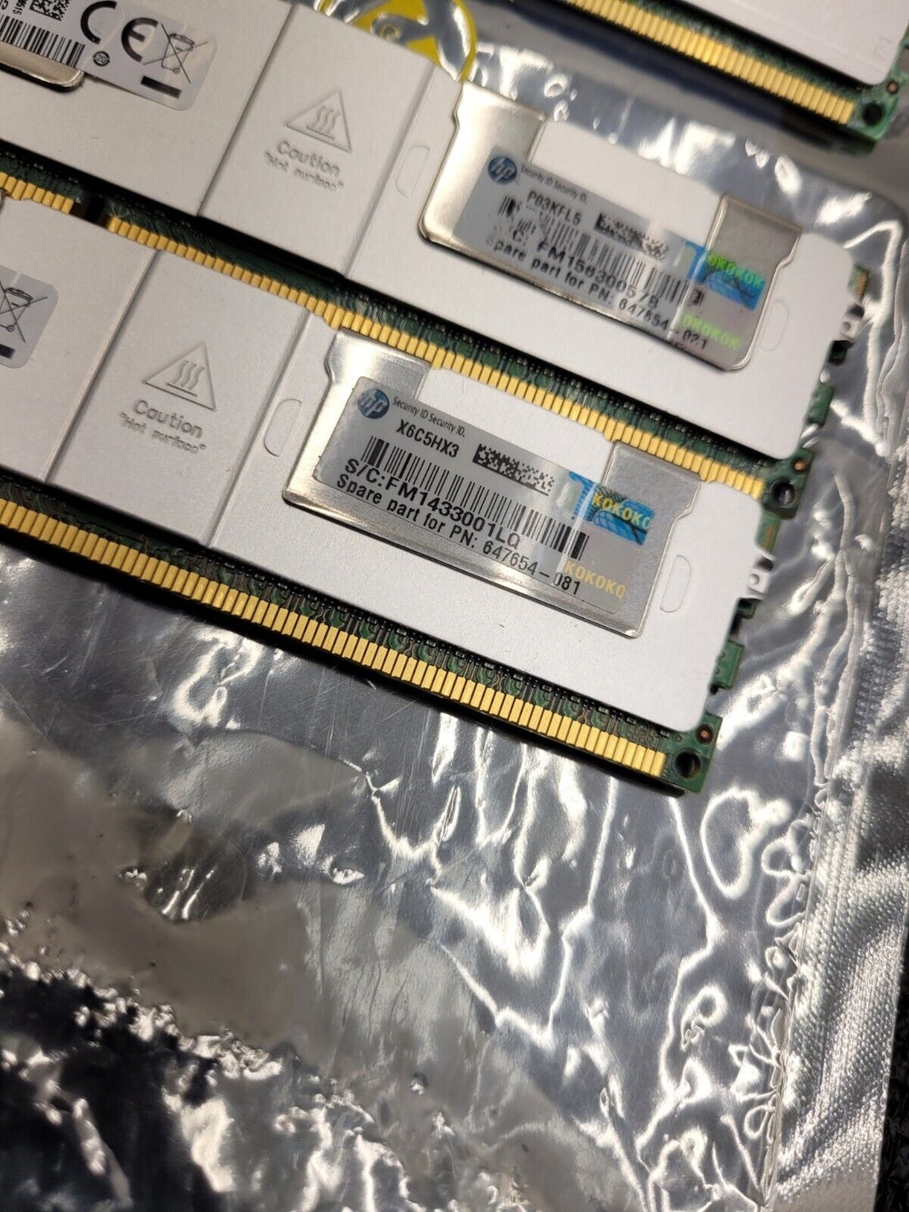 Lot of 9x 32GB Sticks Samsung 4RX4 PC3L-10600R 10600L MEMORY 288GB 647654-081