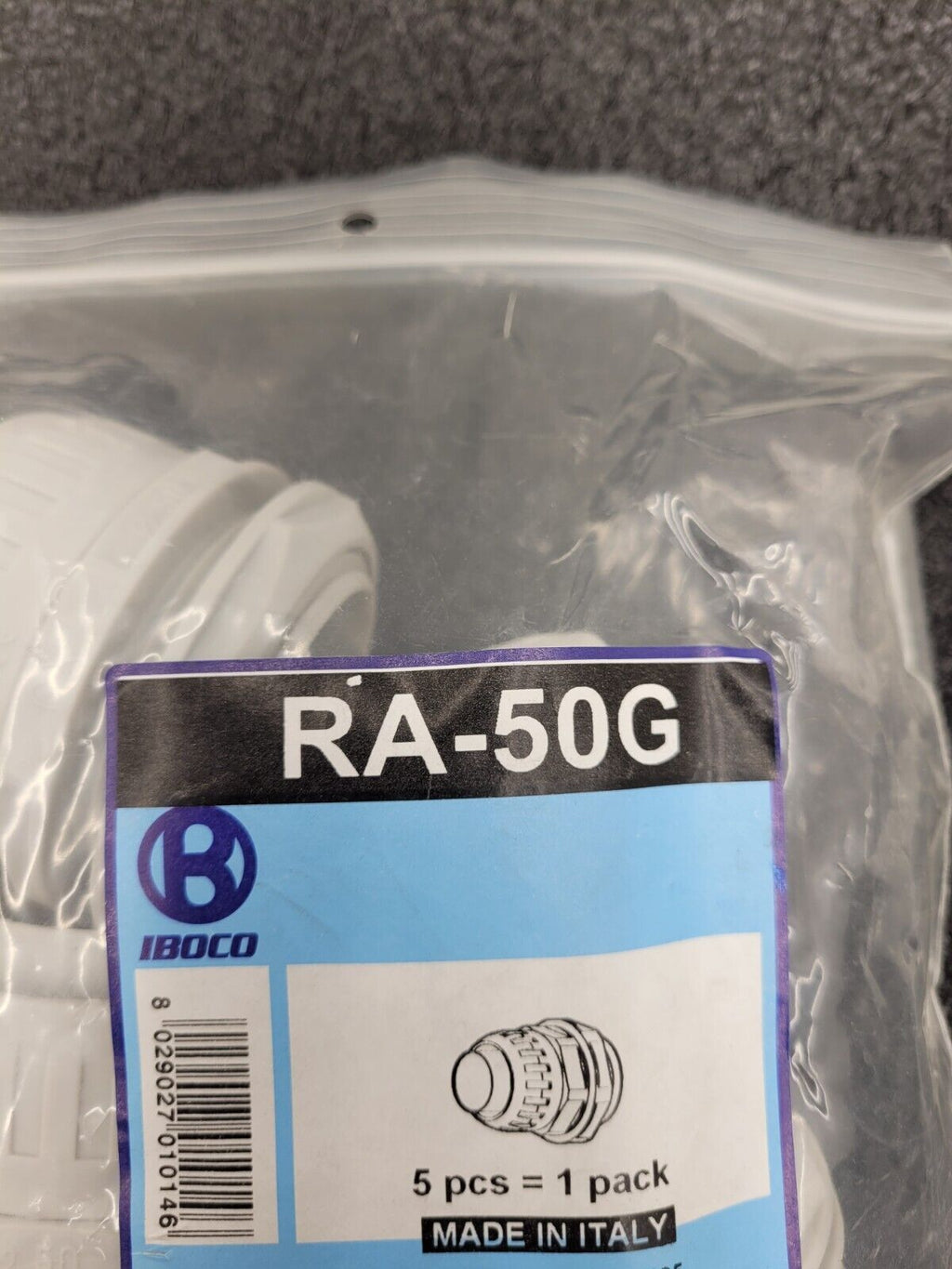 IBOCO RA-50G 5 Pack Light Grey 2" Flexible Conduit Liquid Tight Enclosure Relief