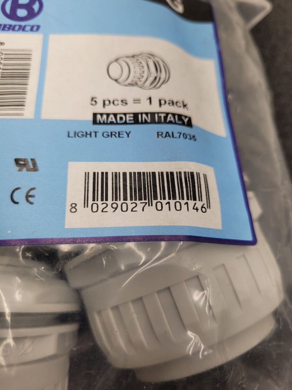 IBOCO RA-50G 5 Pack Light Grey 2" Flexible Conduit Liquid Tight Enclosure Relief