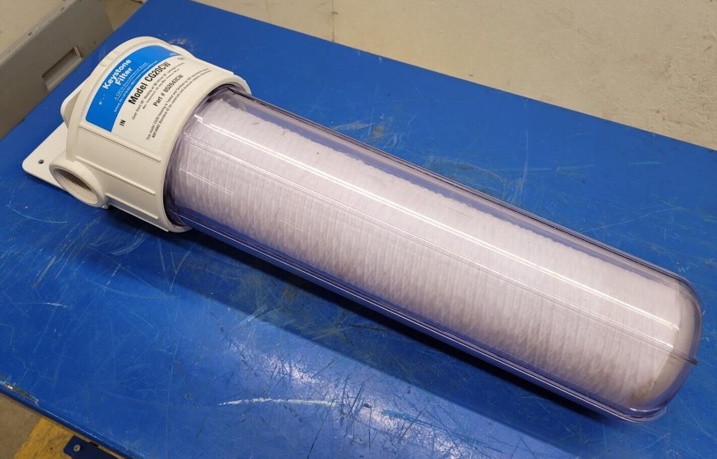 KEYSTONE Filters Pleating 052643CW CG20CW 20" Giant Clear Filter Housing PP Head