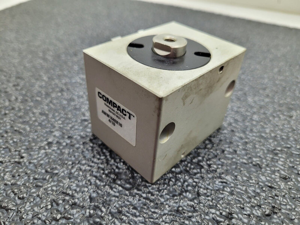 Compact Dual Acting 10mm Stroke 16mm Piston 40mm Bore Pneumatic Cylinder