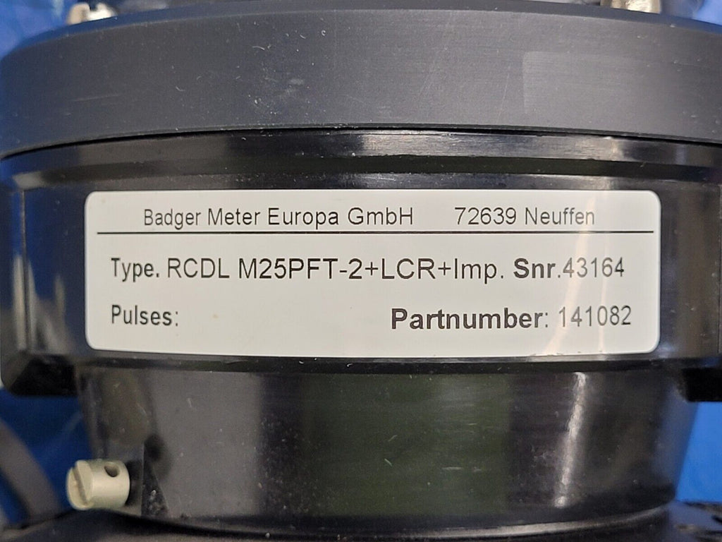 Badger Water Flow Meter RCDL M25PFT-2+LCR+Imp 141082
