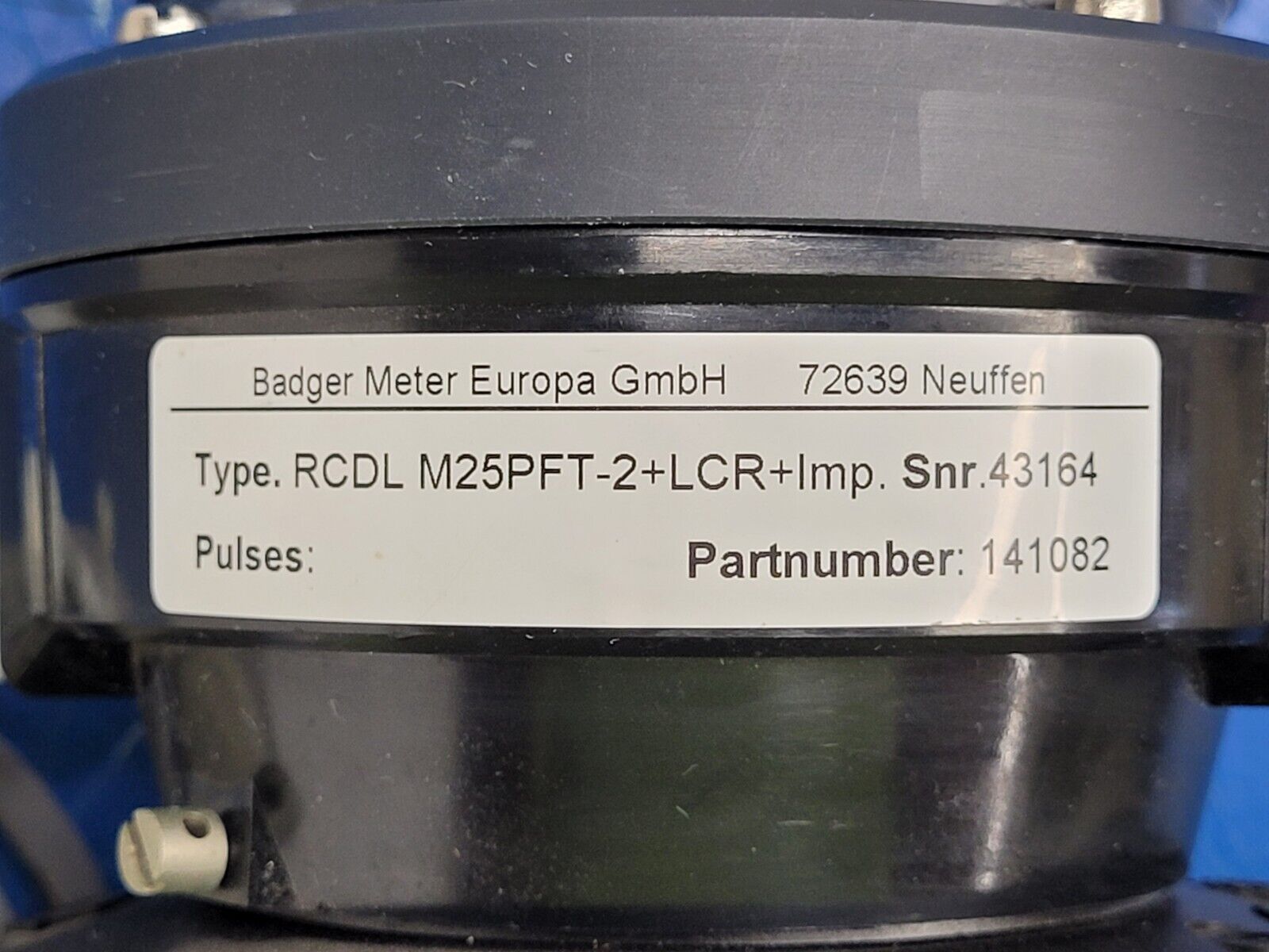 Badger Water Flow Meter RCDL M25PFT-2+LCR+Imp 141082