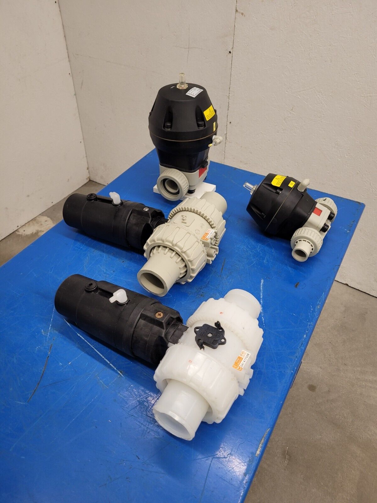 Lot of 4x Gemu Typ 710, 690 Diaphram, Butterfly Valve Air Open Spring Close