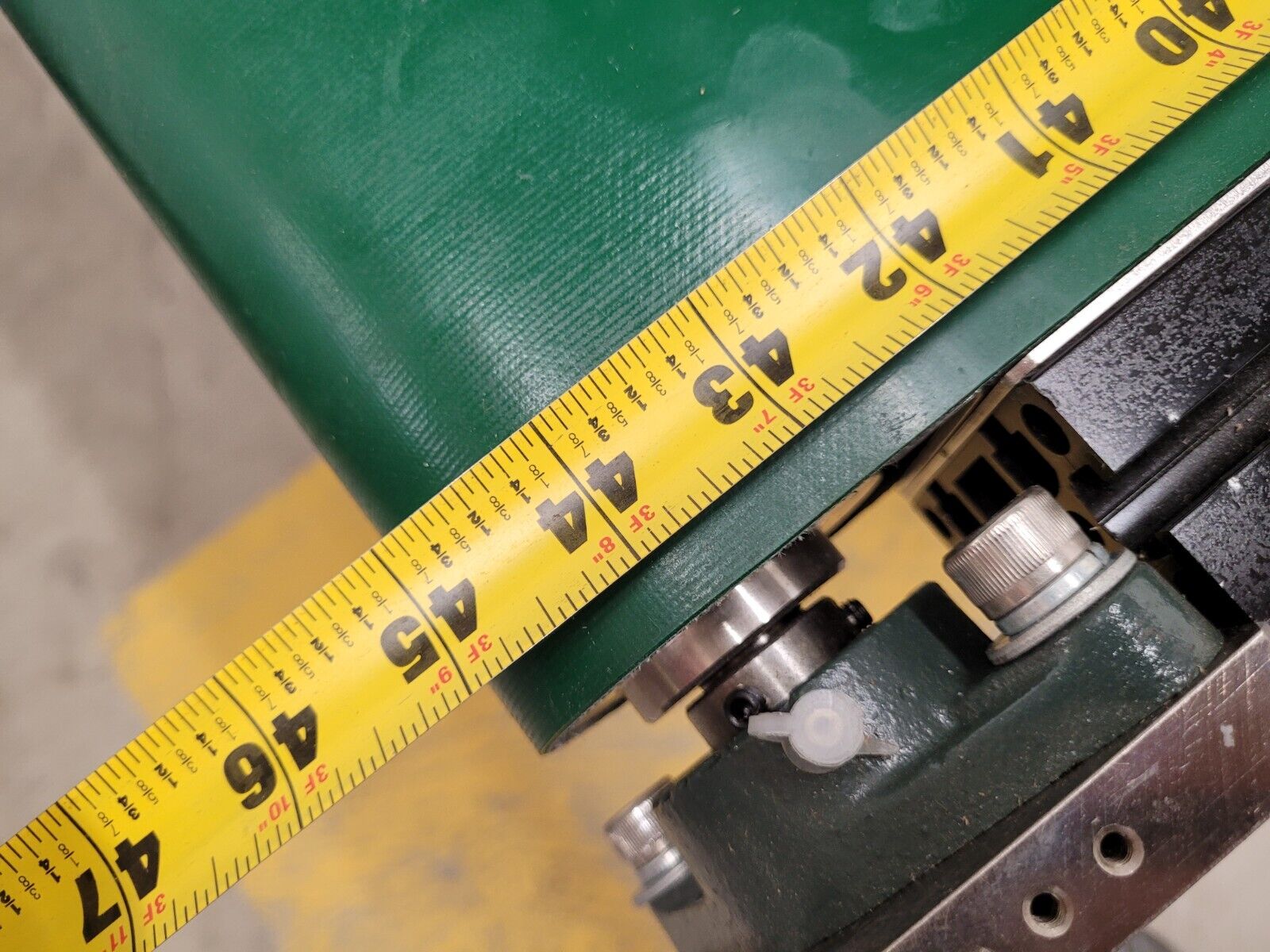 Custom Flat Belt Oriental Motor Driven Conveyor 32" wide 45" Long Extruded Frame