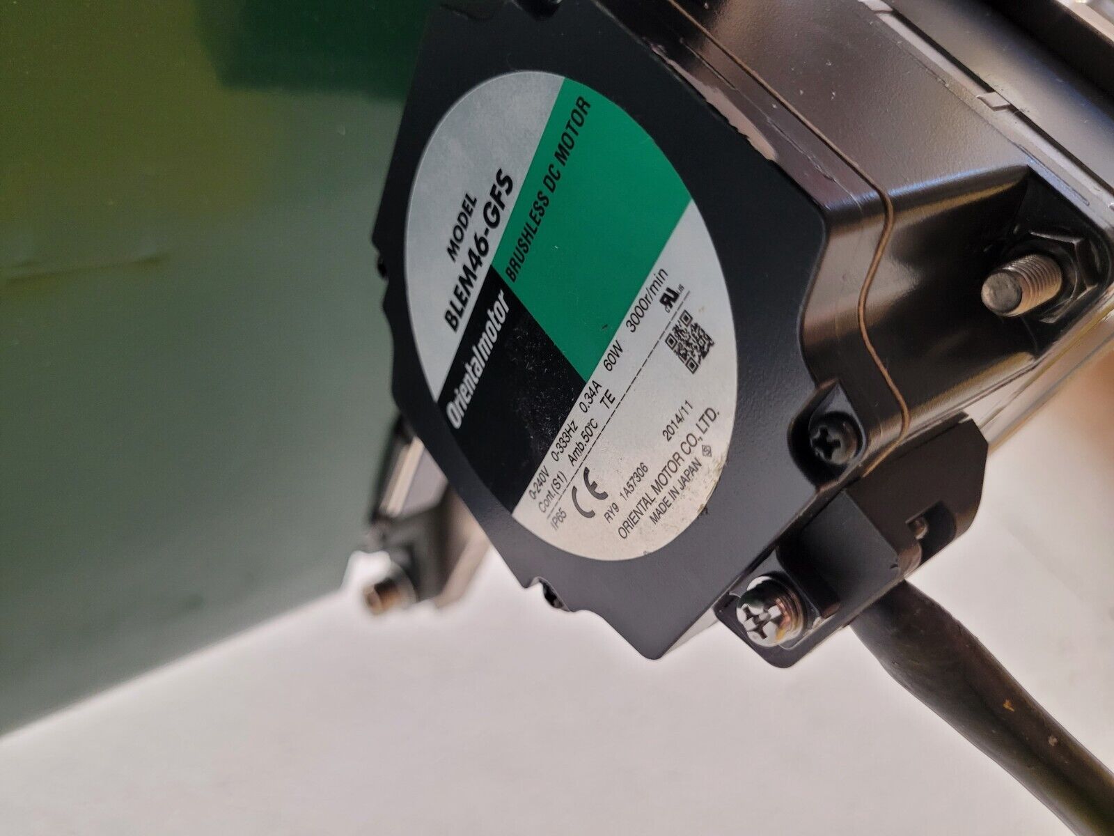 Custom Flat Belt Oriental Motor Driven Conveyor 32" wide 45" Long Extruded Frame