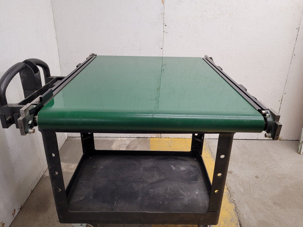 Custom Flat Belt Oriental Motor Driven Conveyor 32" wide 45" Long Extruded Frame