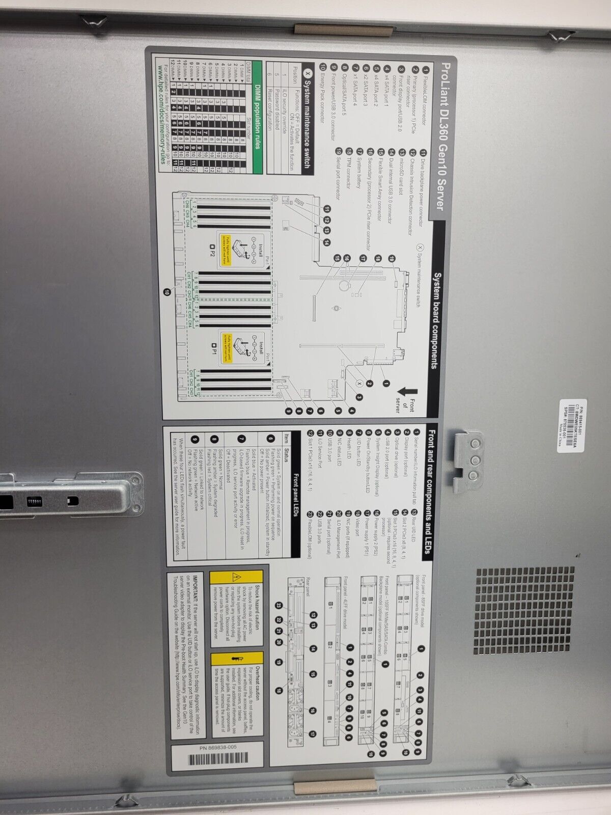 HP ProLiant DL360 Gen10 1U Server 4 BAY 3.5" 2x Xeon Gold 5220R 384GB RAM