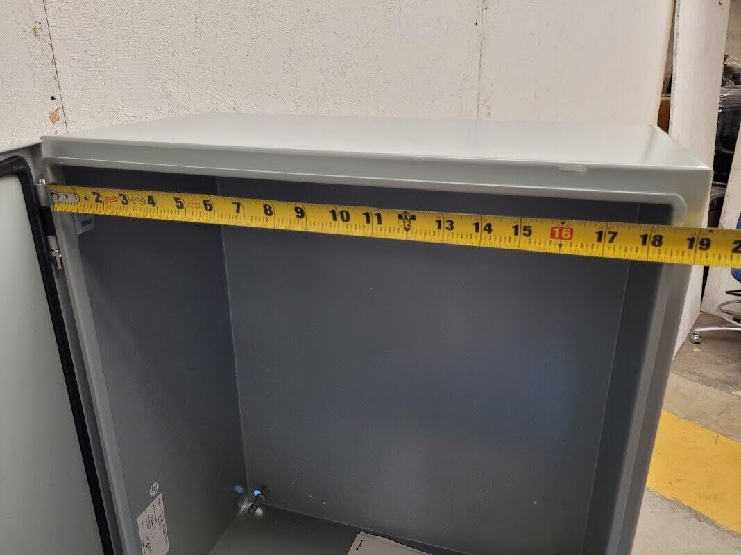 Hoffman 338NJ CSD2420 HC Hinged Lid Weathertight Mild Steel Enclosure 24x20x10"