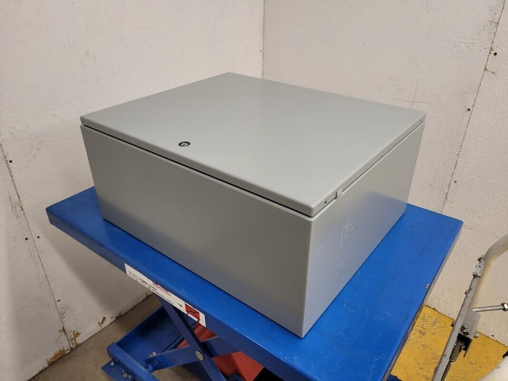 Hoffman 338NJ CSD2420 HC Hinged Lid Weathertight Mild Steel Enclosure 24x20x10"