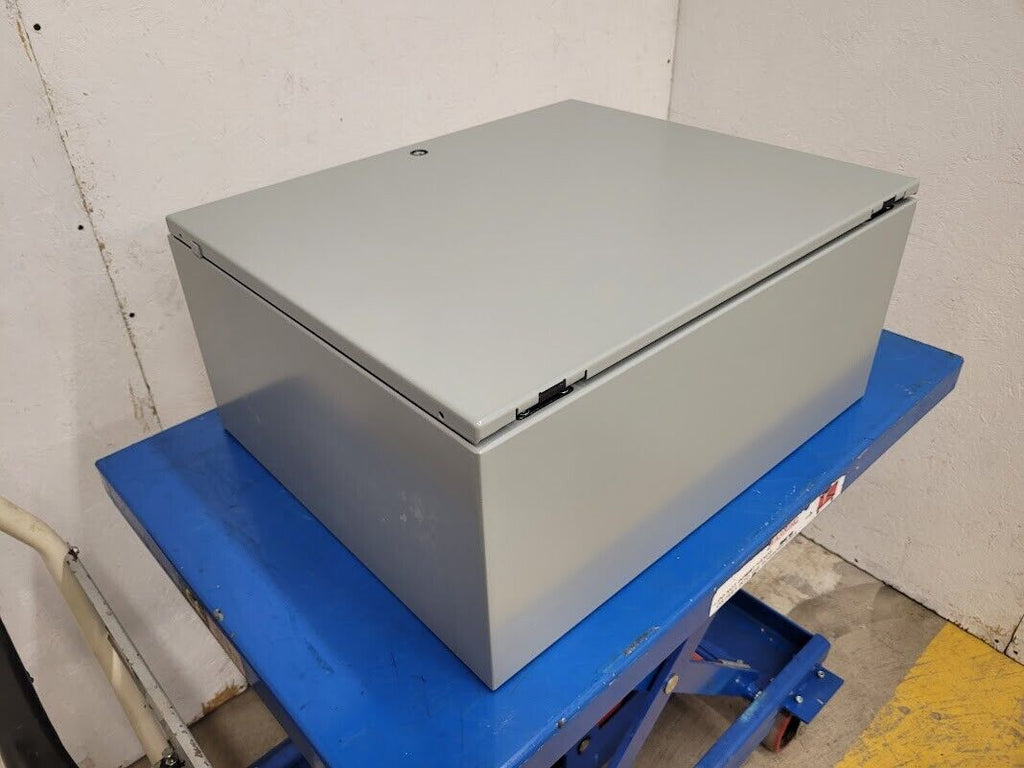 Hoffman 338NJ CSD2420 HC Hinged Lid Weathertight Mild Steel Enclosure 24x20x10"