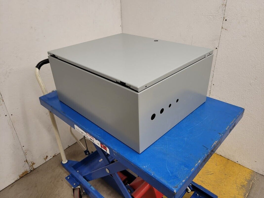 Hoffman 338NJ CSD2420 HC Hinged Lid Weathertight Mild Steel Enclosure 24x20x10"