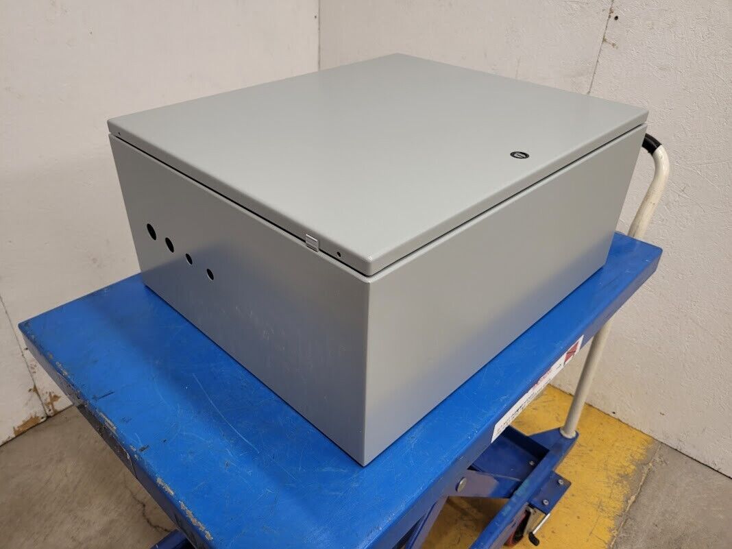 Hoffman 338NJ CSD2420 HC Hinged Lid Weathertight Mild Steel Enclosure 24x20x10"