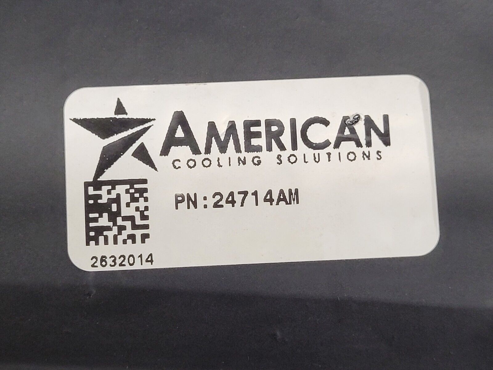 American Cooling Systems Hydraulic Oil Cooler Radiator 24714AM Damaged Mounts G