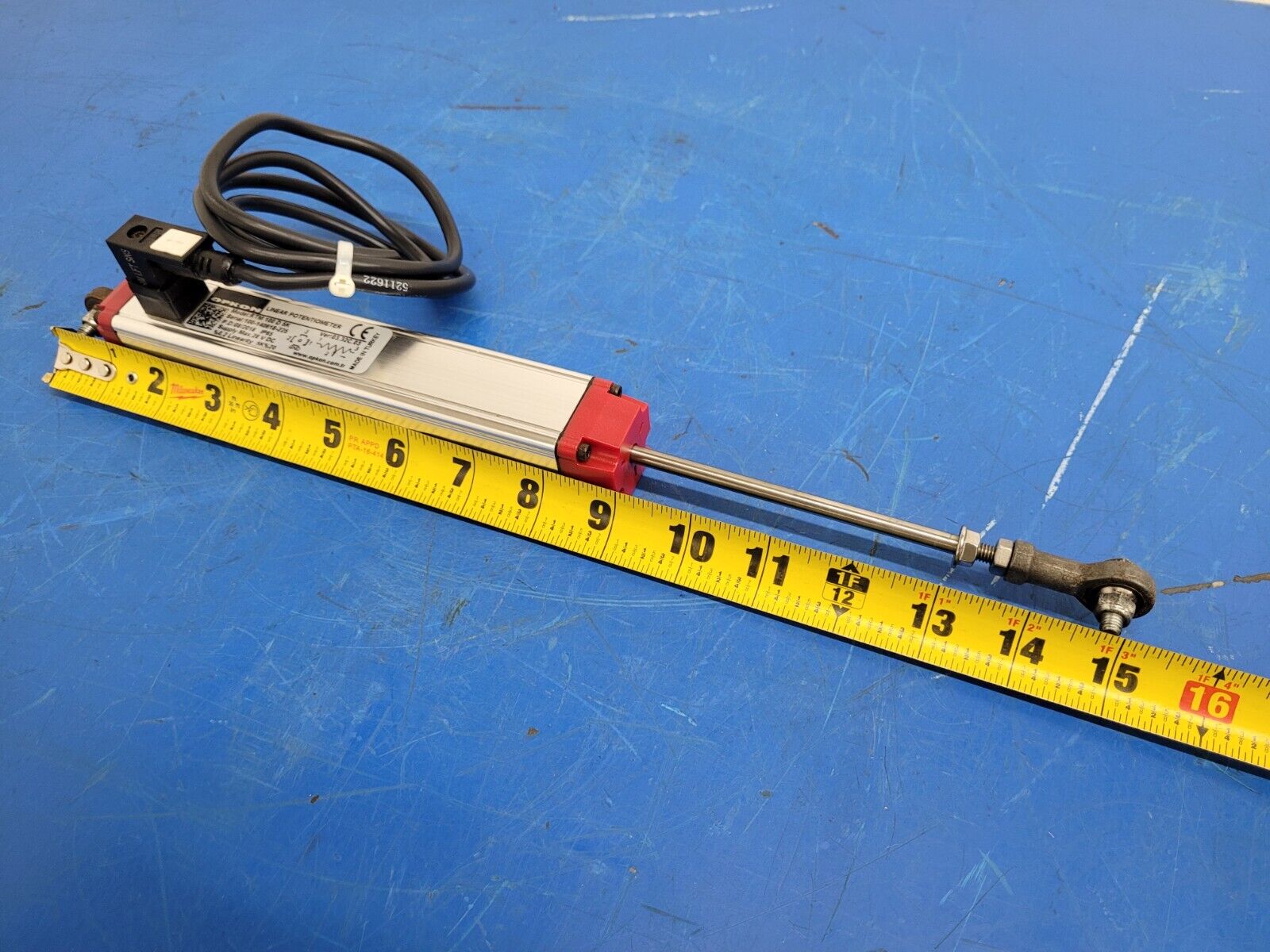 Opkon Linear Resistive Transducer Potentiometer RTM100D5K 24VDC 100mm Travel