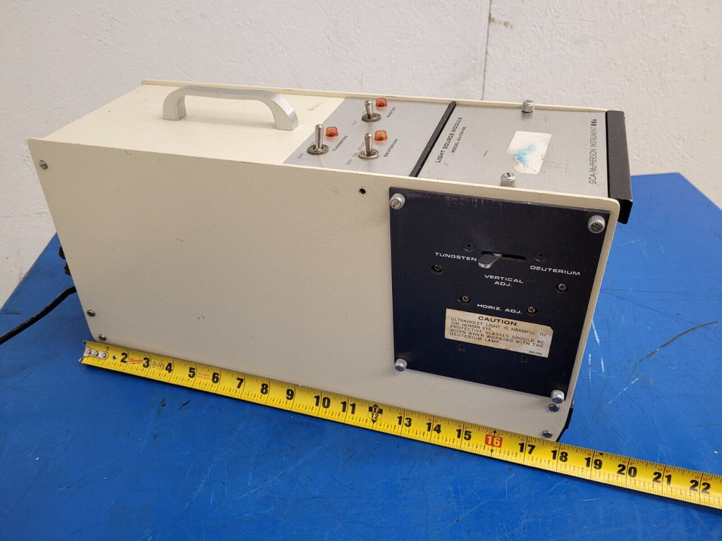 GCA McPherson Instrument Tungsten Deutrium Light Source EU-701-50 w/ Filters