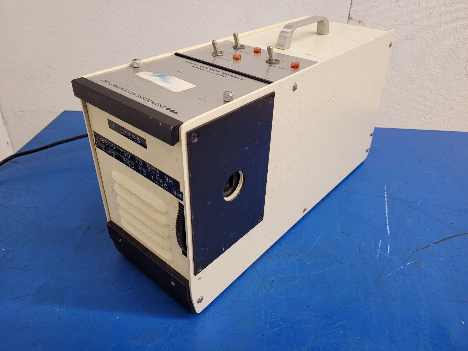 GCA McPherson Instrument Tungsten Deutrium Light Source EU-701-50 w/ Filters