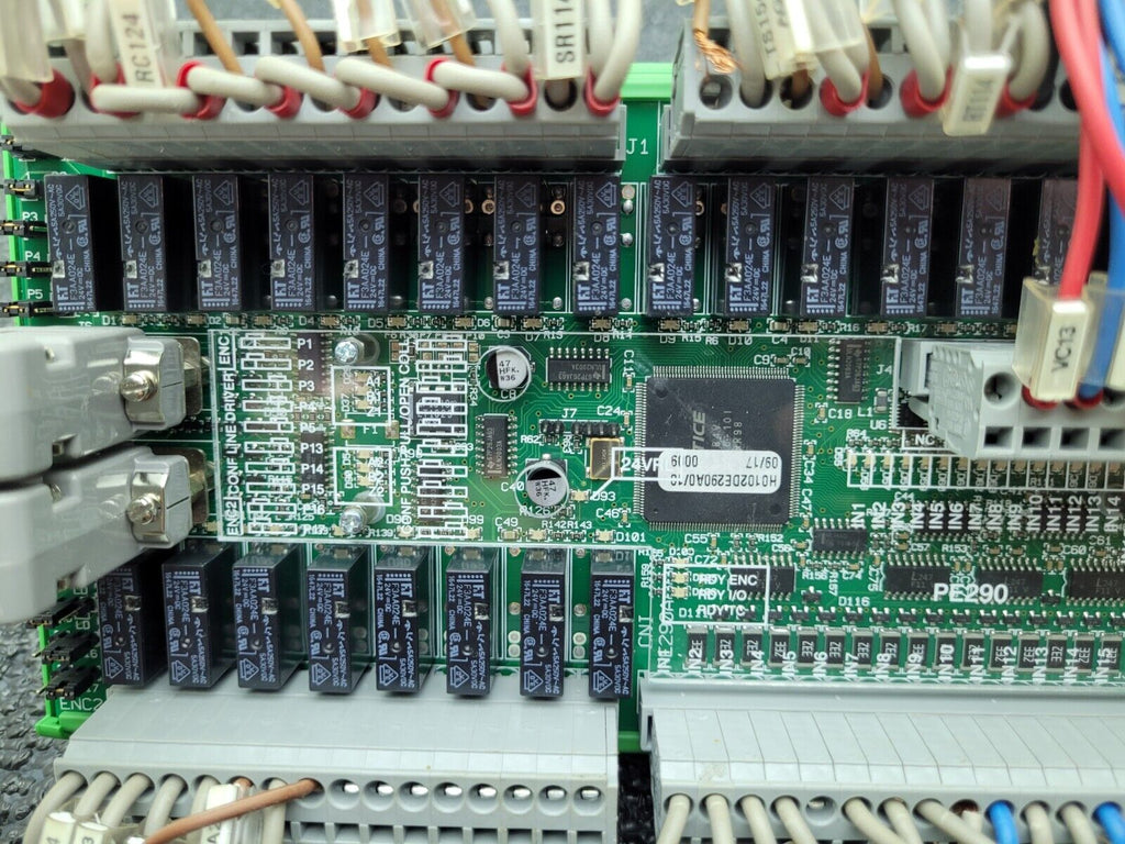 Polymac Akron 440 Controller PE290 CNC Edge Bander I/O Sensor Relay Board
