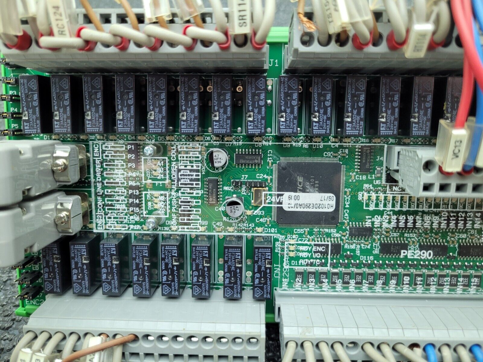 Polymac Akron 440 Controller PE290 CNC Edge Bander I/O Sensor Relay Board