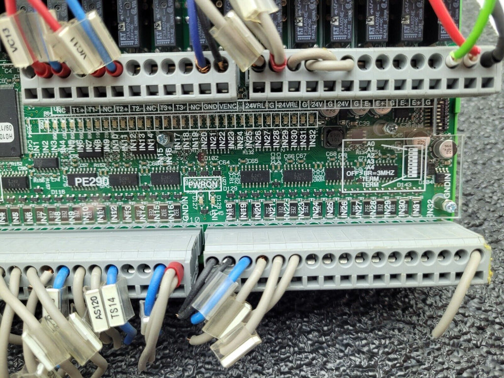 Polymac Akron 440 Controller PE290 CNC Edge Bander I/O Sensor Relay Board