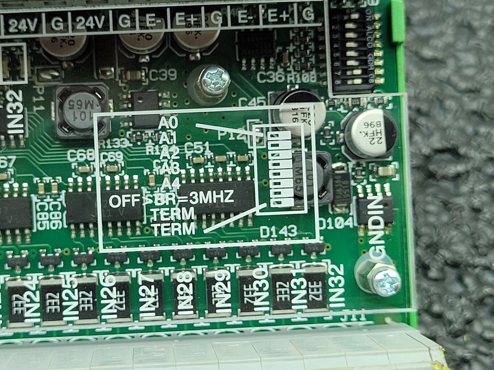 Polymac Akron 440 Controller PE290 CNC Edge Bander I/O Sensor Relay Board