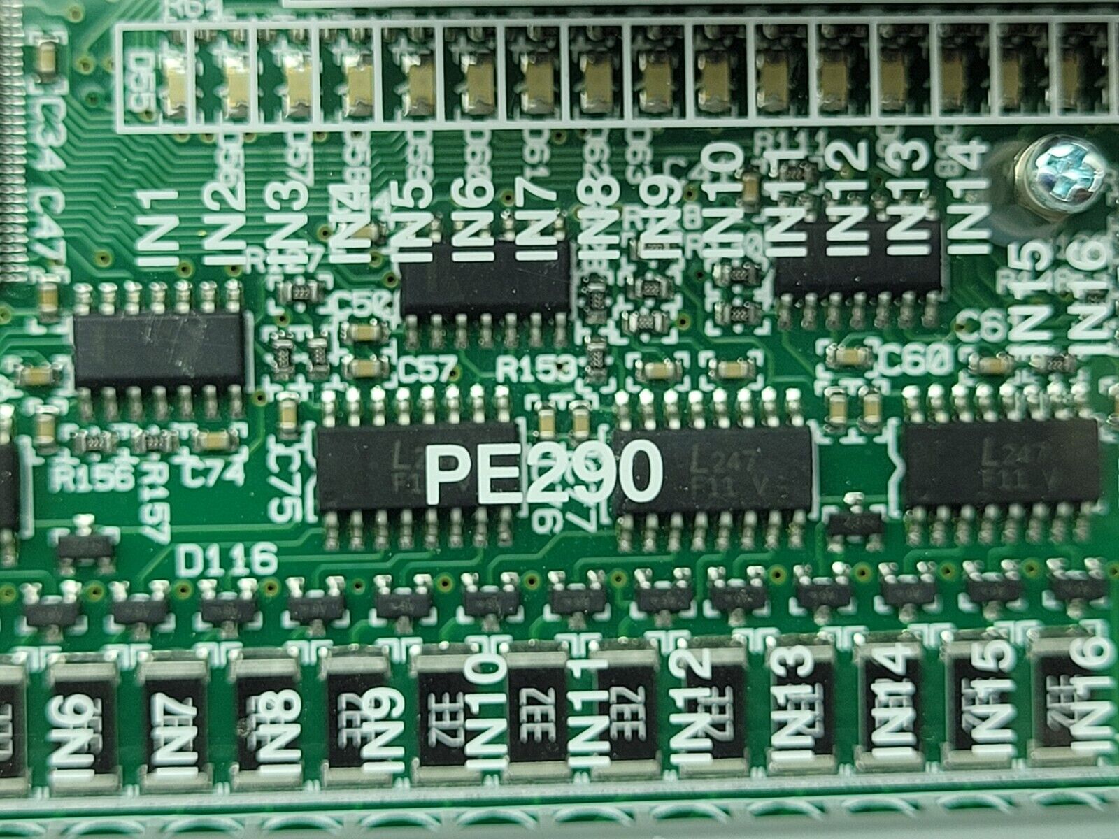 Polymac Akron 440 Controller PE290 CNC Edge Bander I/O Sensor Relay Board