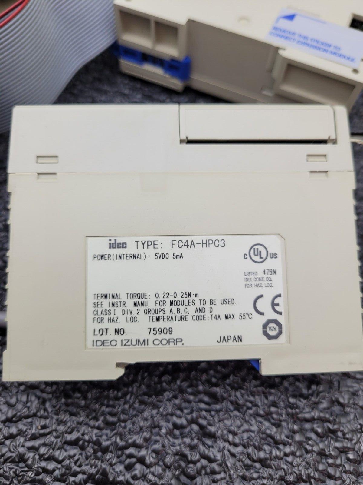 FC4A-D40S3-DS828 CPU PLC Idec FC4A-HPC3 Communication Module Gateway, cables