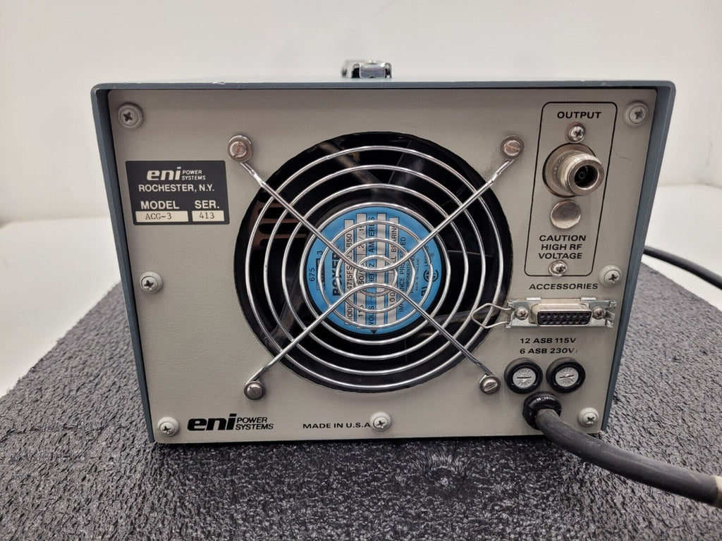 ENI ACG-3 13.56MHz RF Generator Microwave Power Source Sputtering Coating 350W