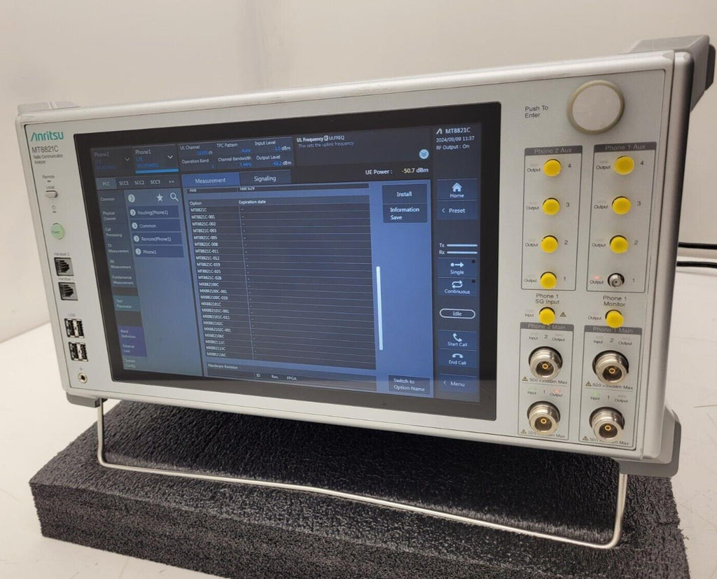 Anritsu MT8821C Wireless Radio Communication Analyzer LTE UE OTA Loaded 6GHz