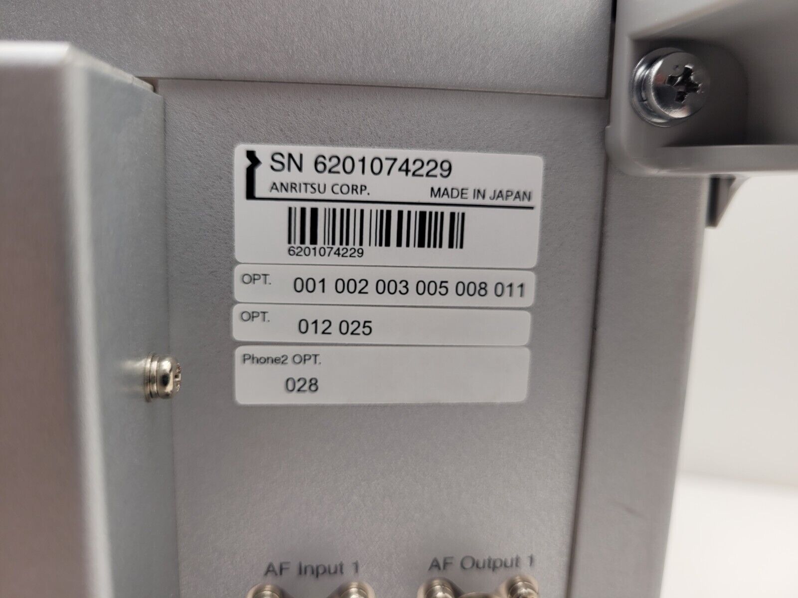 Anritsu MT8821C Wireless Radio Communication Analyzer LTE UE OTA Loaded 6GHz