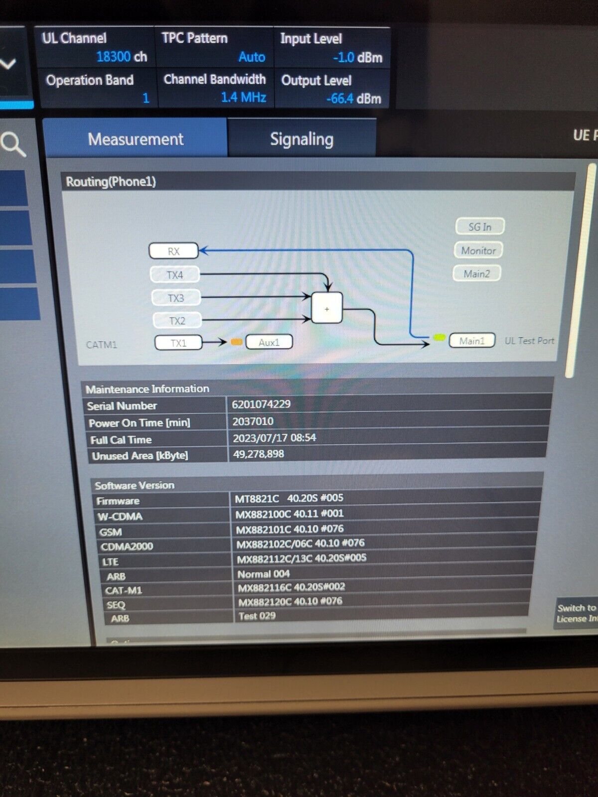 Anritsu MT8821C Wireless Radio Communication Analyzer LTE UE OTA Loaded 6GHz