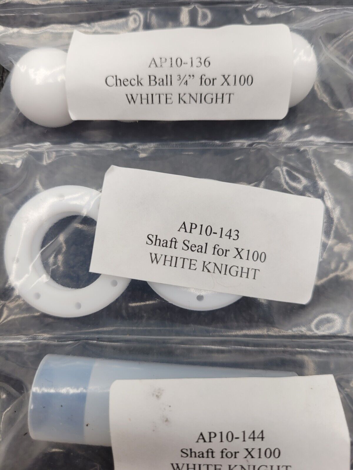 White Knight X100 Pneumatic Air Operated High Purity Diaphragm Pump Rebuild Kit