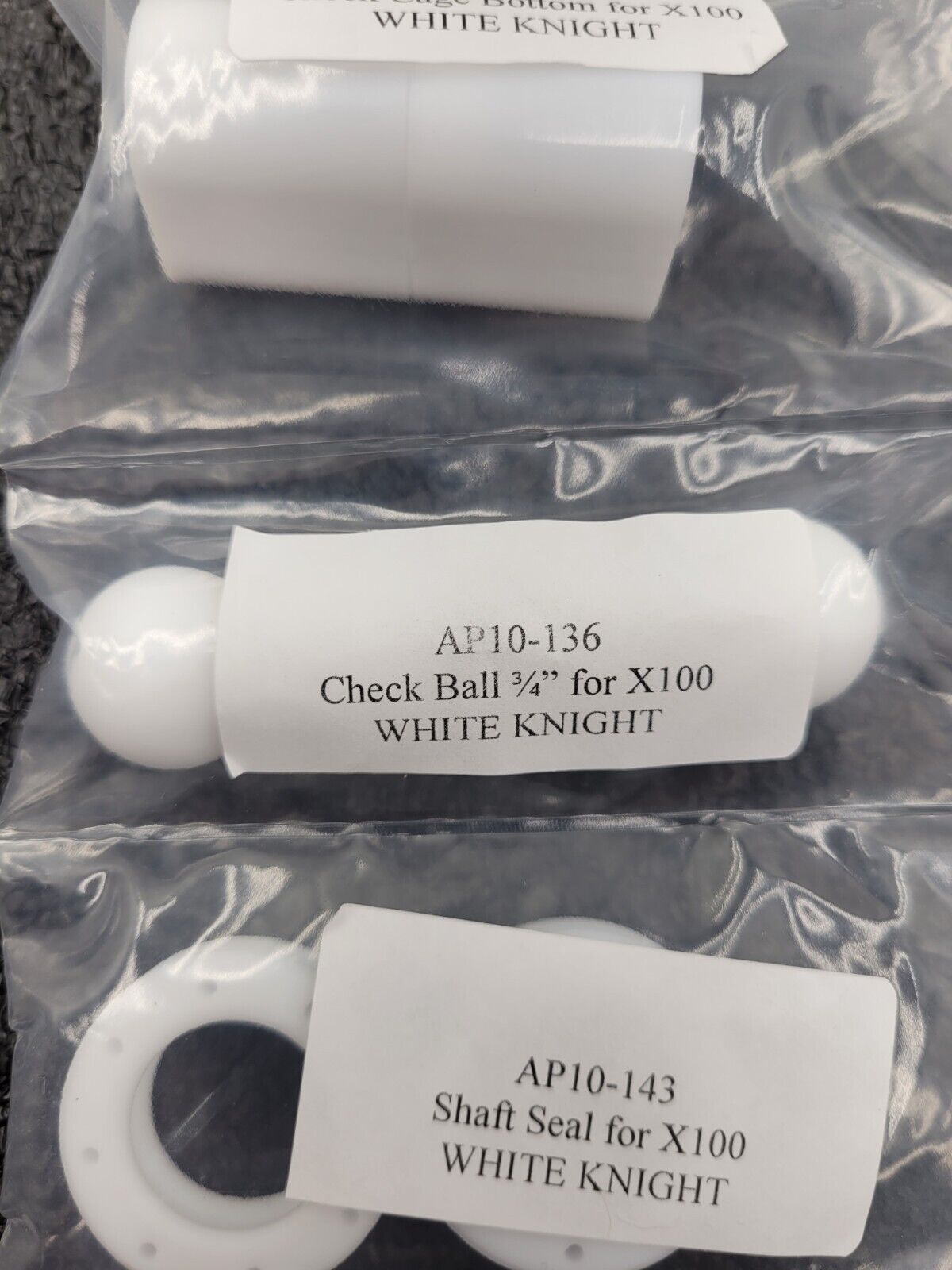 White Knight X100 Pneumatic Air Operated High Purity Diaphragm Pump Rebuild Kit