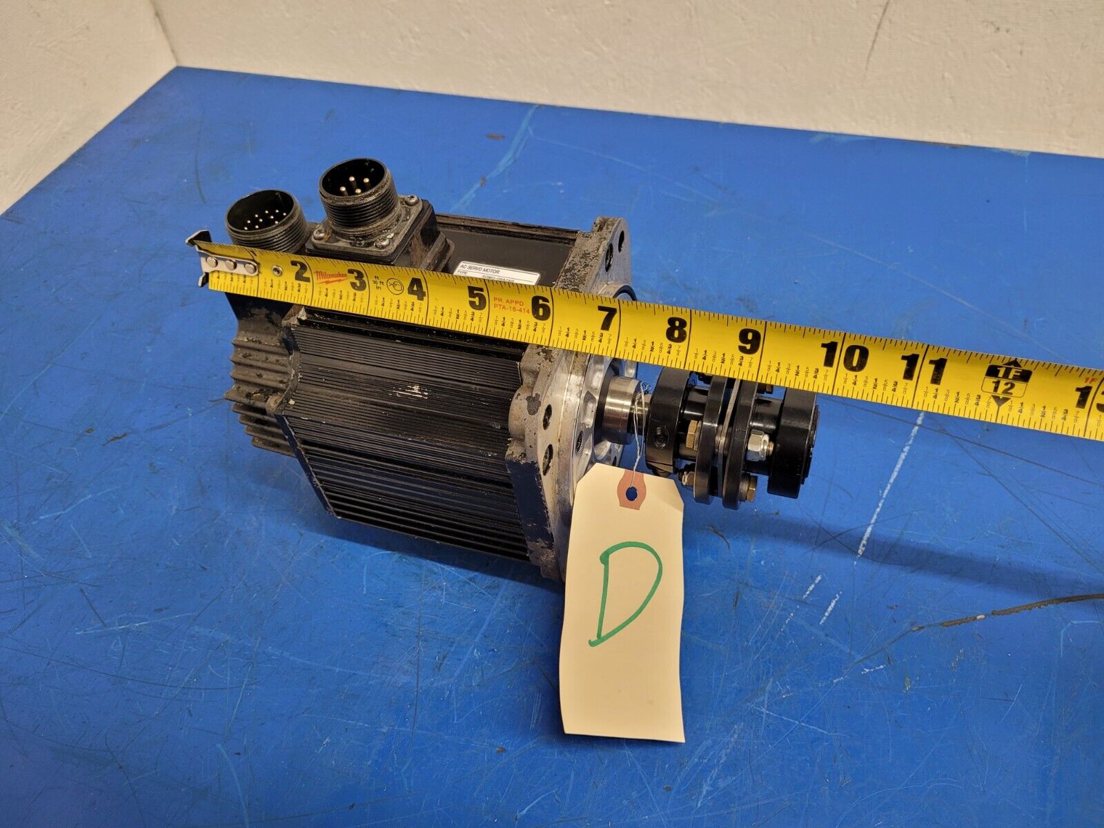 HAAS AC Servo Motor YASKAWA SGMG-09A2AB 2005 VF-2SS Working Pull Unit D