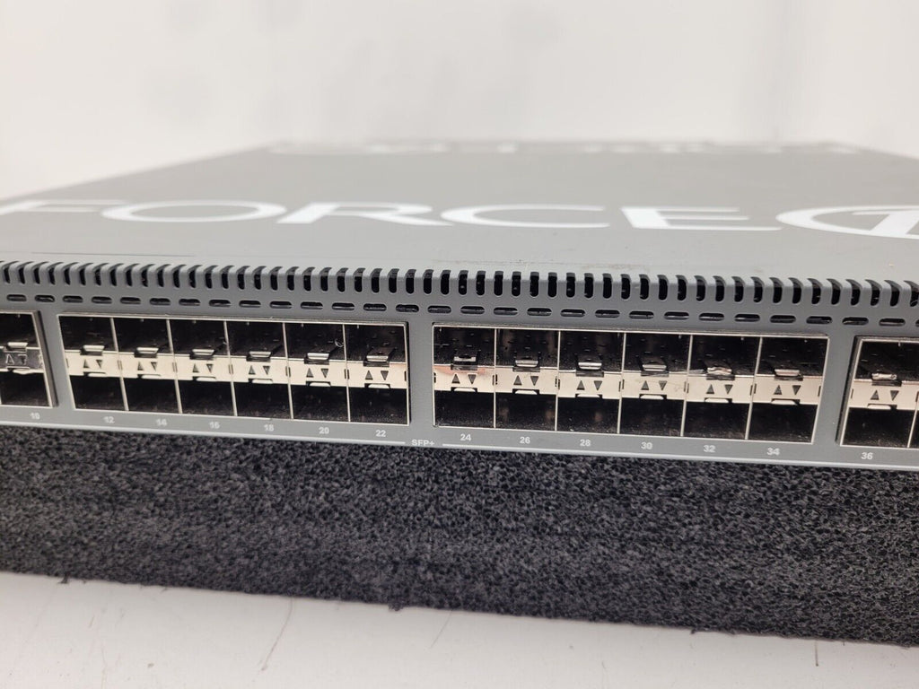 Dell Force10 S4810P Network Switch w/ Rack Ears Power on tested green lights.