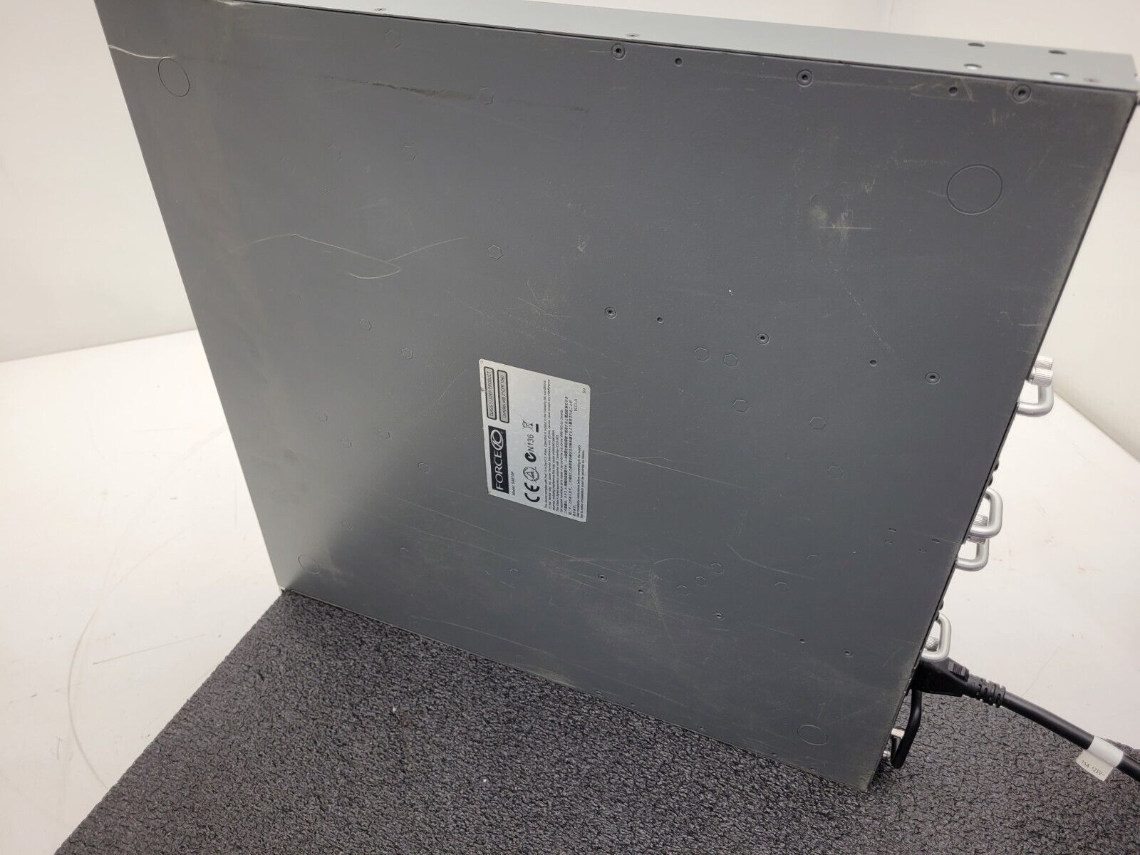 Dell Force10 S4810P Network Switch w/ Rack Ears Power on tested green lights.