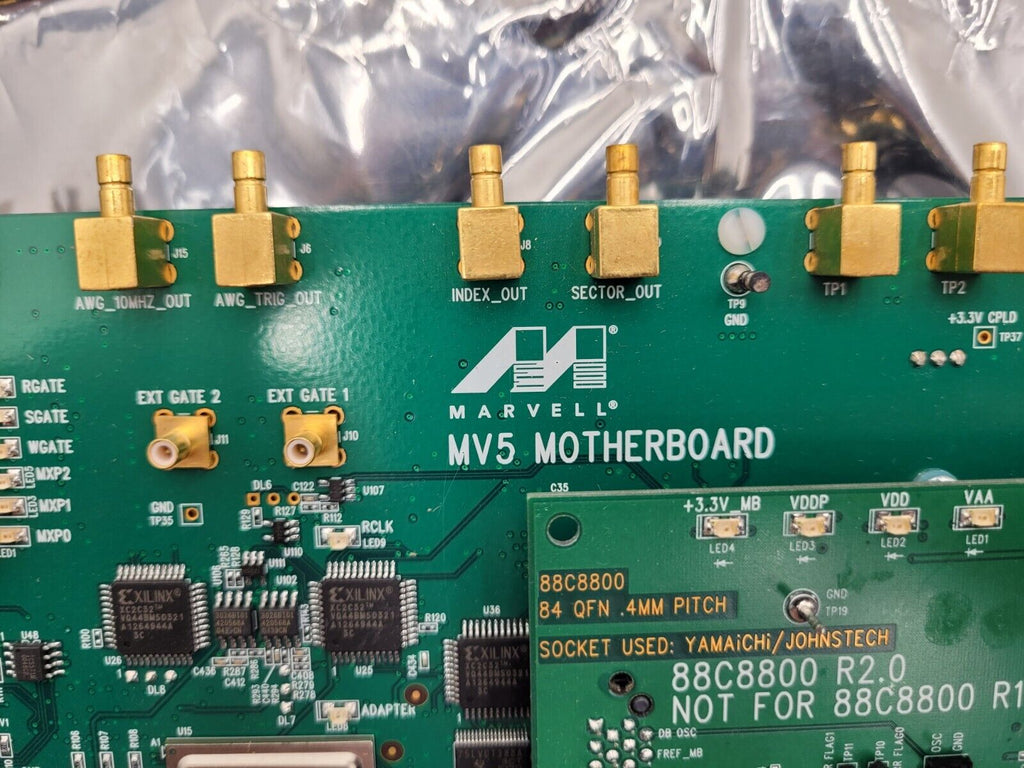 Marvell MV5 Motherboard w/ daughter boards Vertex II Pro XC2VP50 88C8800-A2