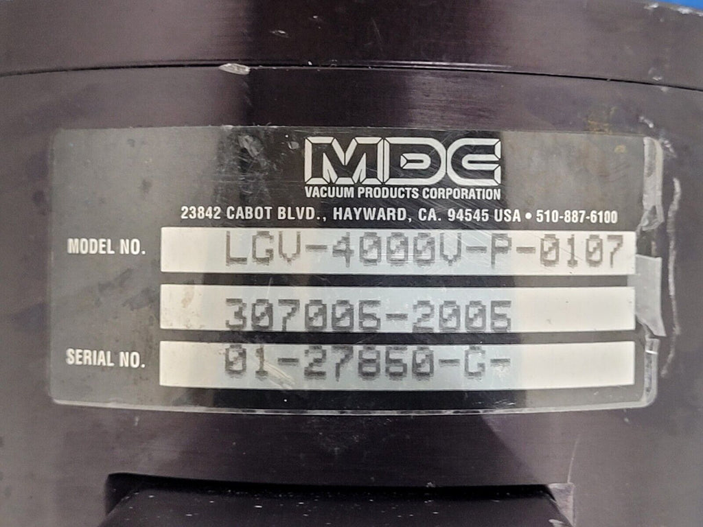 MDC LGV-4000V-P-0107H 4" Pneumatic High Vacuum Gate Valve Unit B