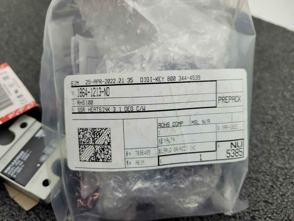 Carlo Gavazzi Relay + Heatsink Assembly RHS100 SSR RM 230V 25A DC IP NEW IN BOX