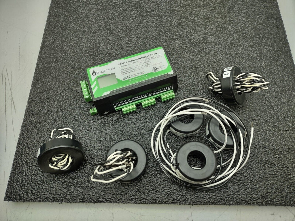 E Gauge Onset EG4115 Energy Meter Web Server Data Logger 6x Current Transfomers