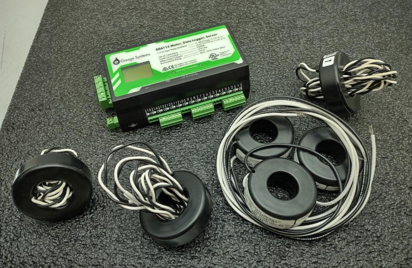 E Gauge Onset EG4115 Energy Meter Web Server Data Logger 6x Current Transfomers