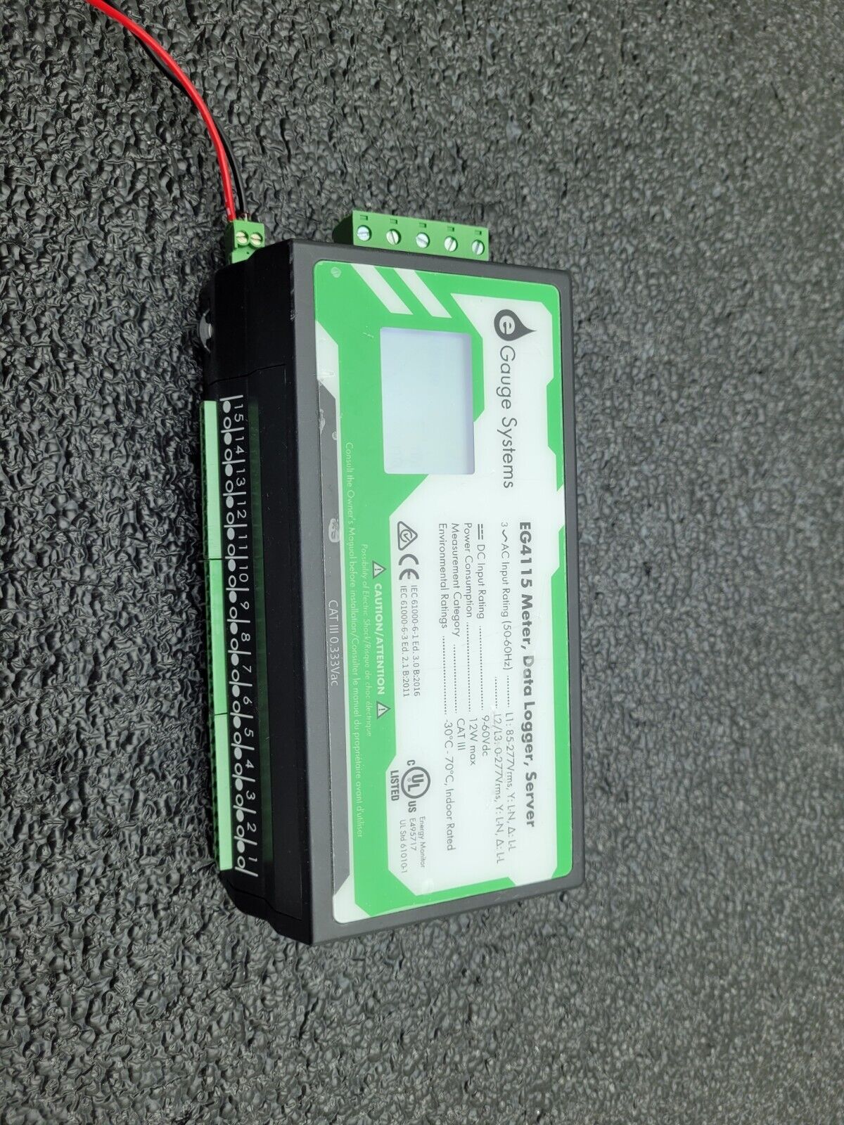 E Gauge Onset EG4115 Energy Meter Web Server Data Logger 6x Current Transfomers