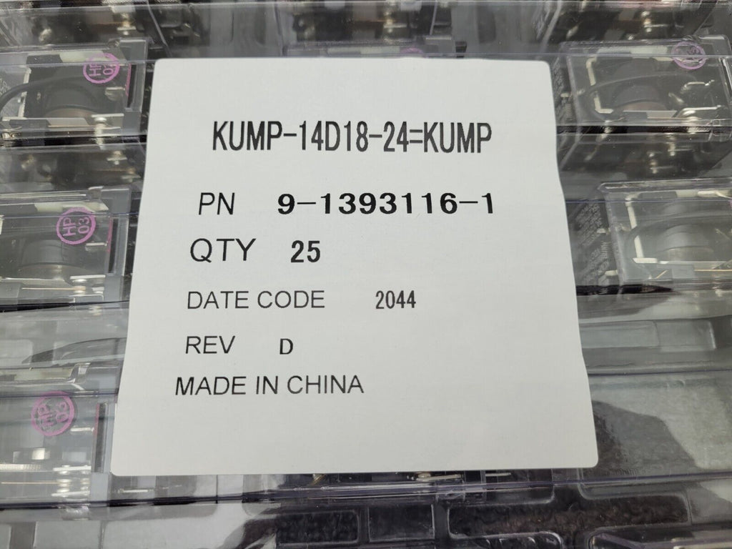 NEW Tyco Potter Brumfield KUMP-14D18-24 1/3HP 120VAC 15A 277VAC Relay +Base 24V