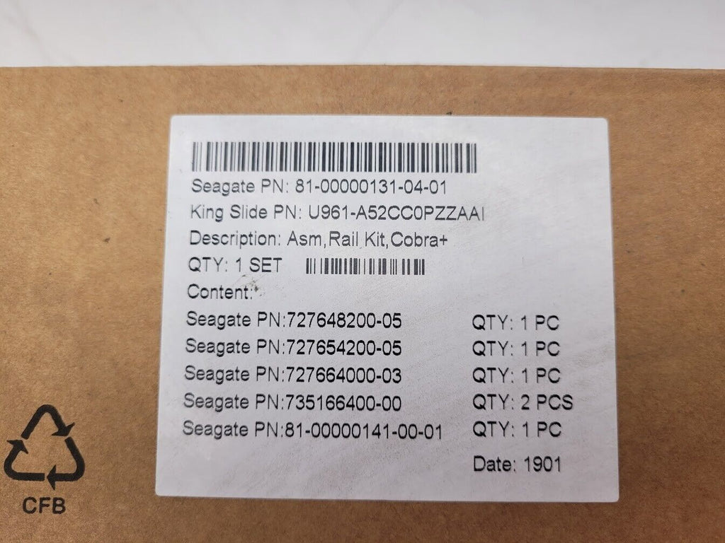 King Slide RAIL KIT,4U106/4U100, PKG PFRUKP50-01 Asm, Rail Kit, FOR AUSTRALIA