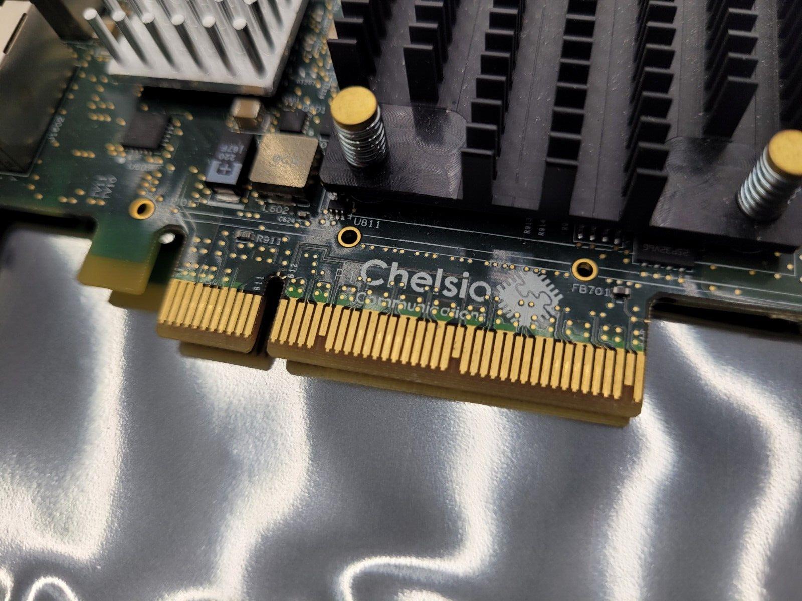Lot of 2x Chelsio T520-CR 10Gb 2-Port SFP+ PCIe Low Profile PCI Bracket