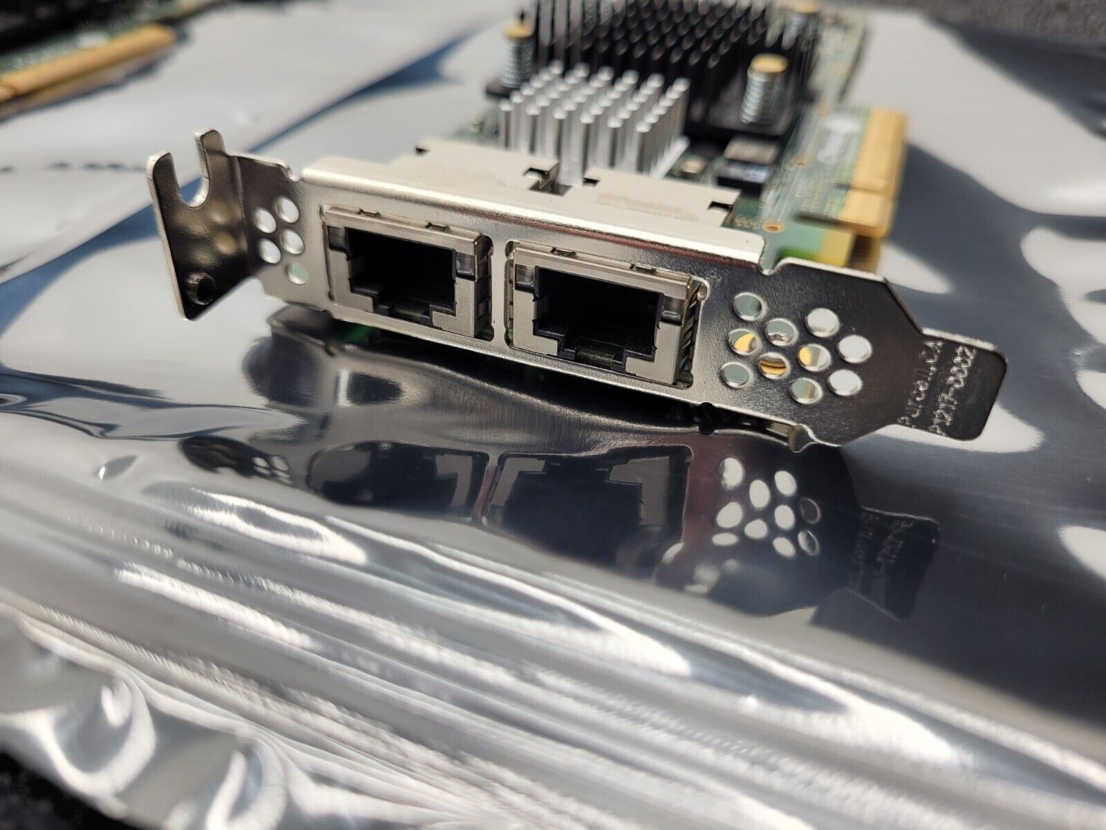 Lot of 2x Chelsio T520-CR 10Gb 2-Port SFP+ PCIe Low Profile PCI Bracket