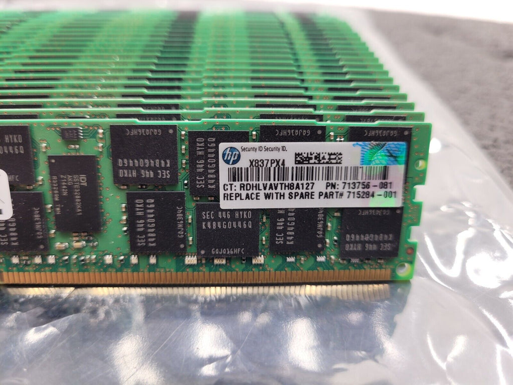 Lot of 24 HP 16GB 2Rx4 PC3L-12800R 713756-081 HPE ECC Server Memory RAM 384Gb