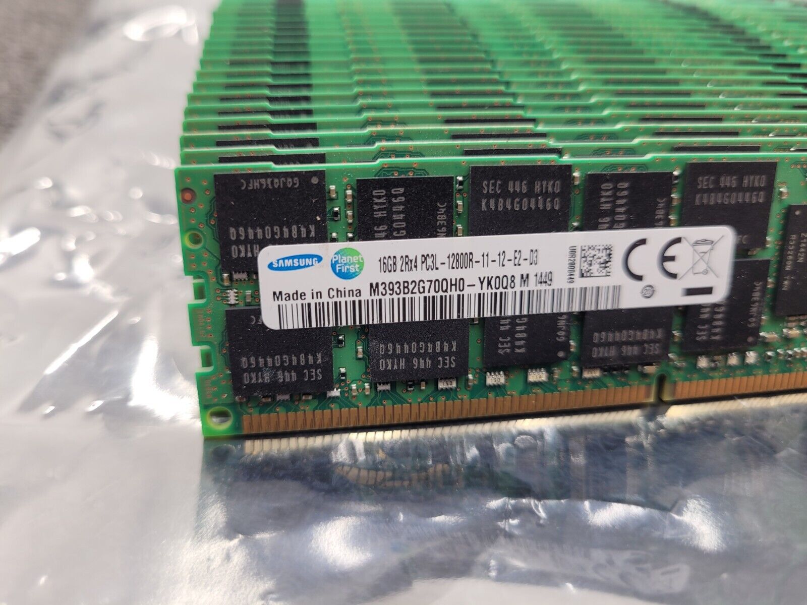 Lot of 24 HP 16GB 2Rx4 PC3L-12800R 713756-081 HPE ECC Server Memory RAM 384Gb