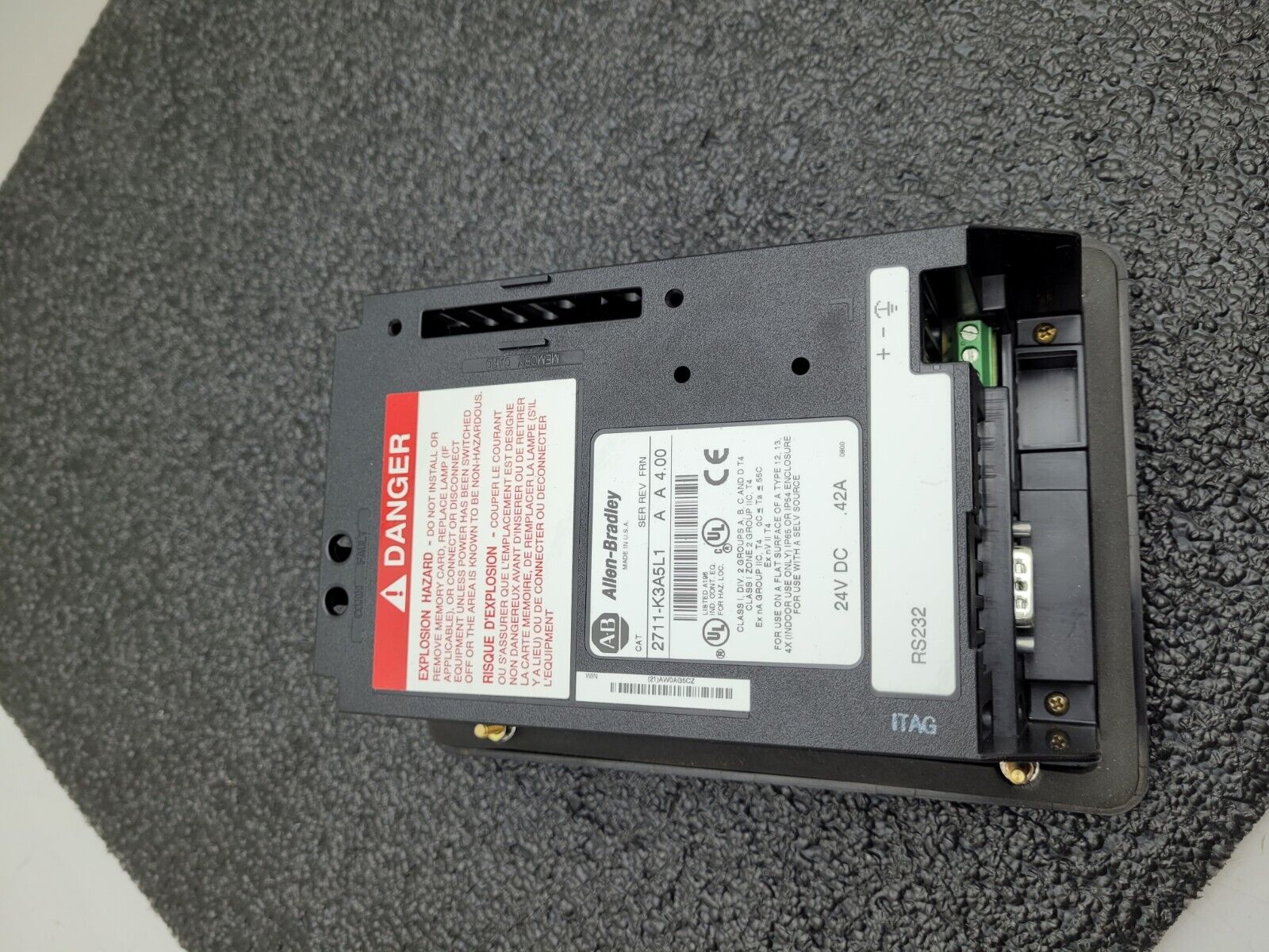 Allen-Bradley 2711-K3A5L1 Ser A FRN 4.0 PanelView 300 Operator Interface HMI